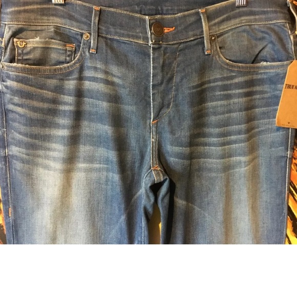 NEW TRUE RELIGION denim jean SUPER SKINNY 31 32 - Picture 2 of 8